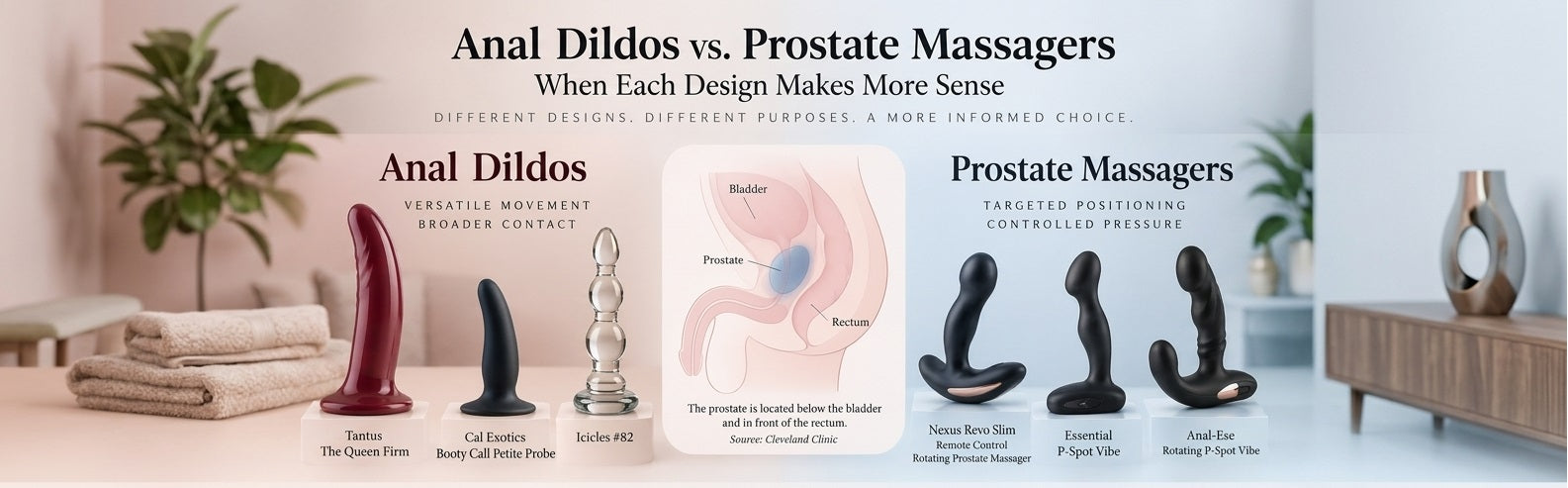 Anal Dildos vs. Prostate Massagers: When Each Design Makes More Sense