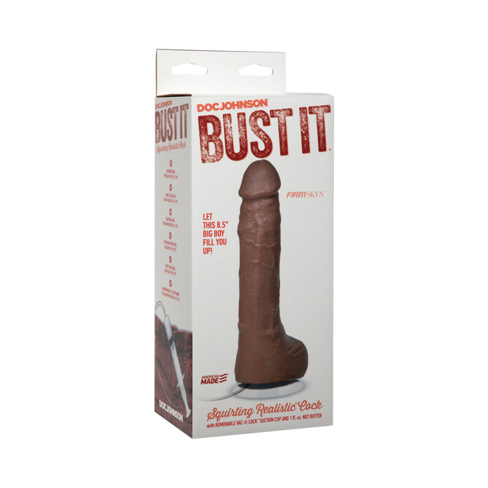 Bust It Squirting Realistic Cock Tan Dildo