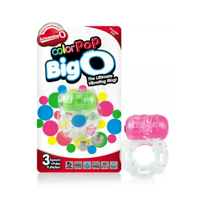 Color Pop Neon Colors Big O Rings 6 Pieces