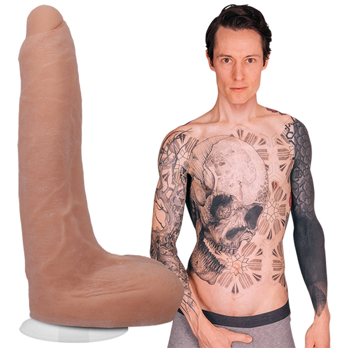 Signature Cocks Owen Gray Ultraskyn 8 In. Dual Density Dildo With Removable Vac-u-lock Suction Cup B