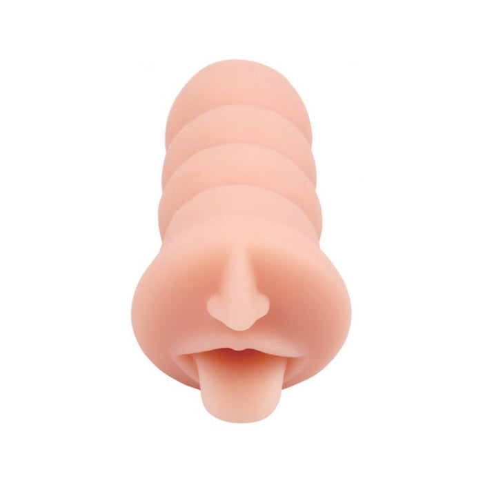 Skinsations Cum Guzzler Mouth & Tongue Stroker Beige