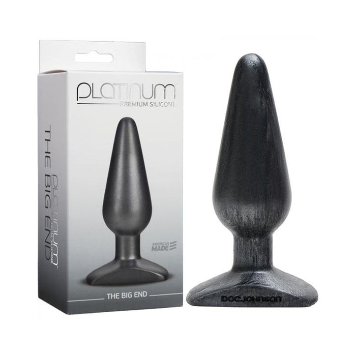 Platinum Premium Silicone The Big End Charcoal Plug