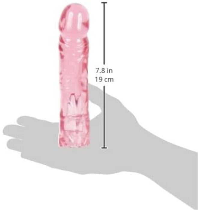 Vac-U-Lock 8'' Crystal Jellies Dong - Pink