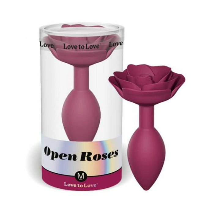 Love To Love Open Roses Anal Plug Medium Plum Star