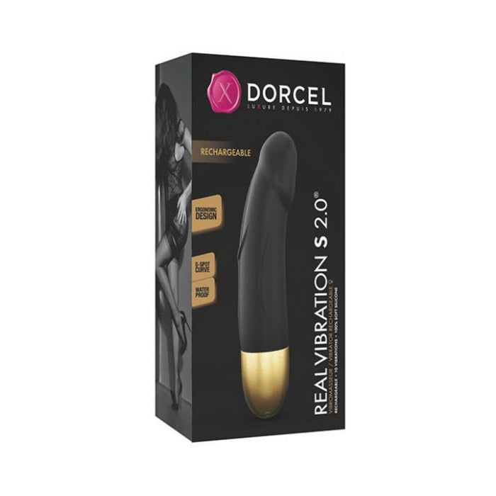 Dorcel Real Vibration S 6'' Rechargeable Vibrator 2.0 - Gold