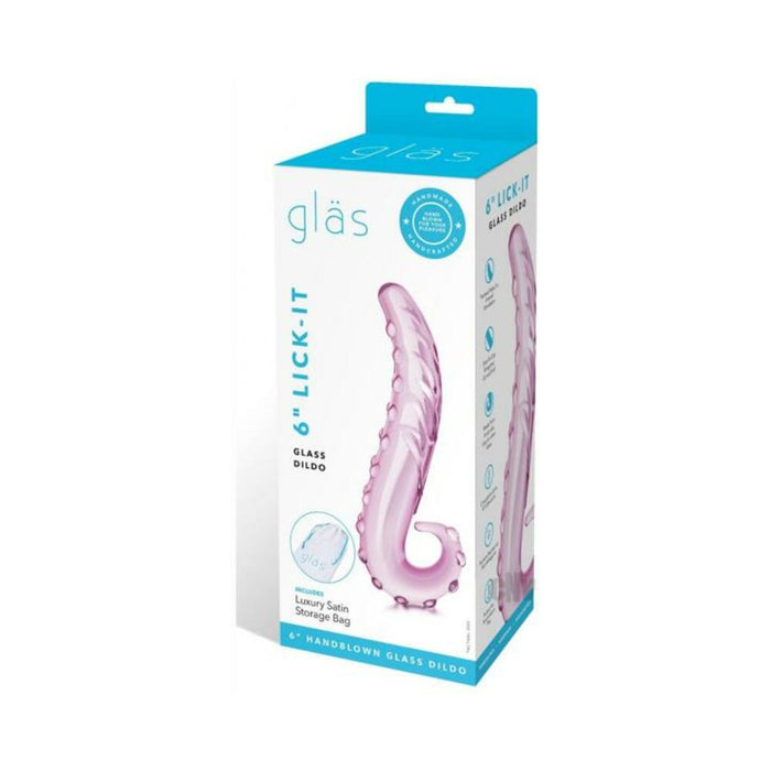 Glas 6'' Lick-it Glass Dildo