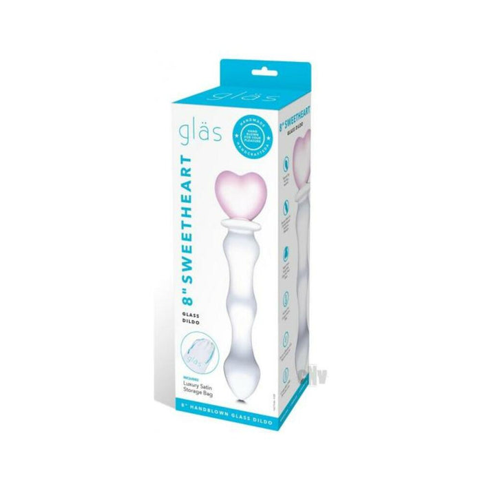Glas 8'' Sweetheart Glass Dildo