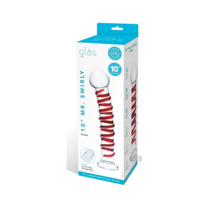 Glas Mr. Swirly Dildo 10 In.
