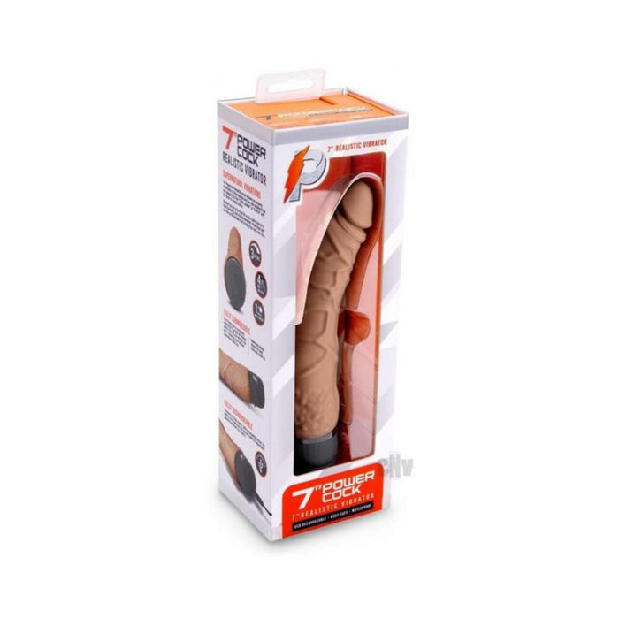 Pc Realistic Vibrator 7 Mocha