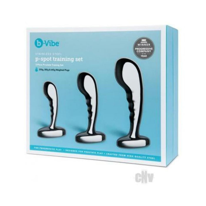 B-vibe Stainless Steel P-spot Training Set