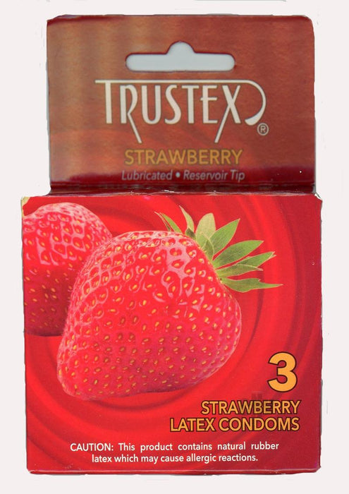 Strawberry Trustex Condom 3's