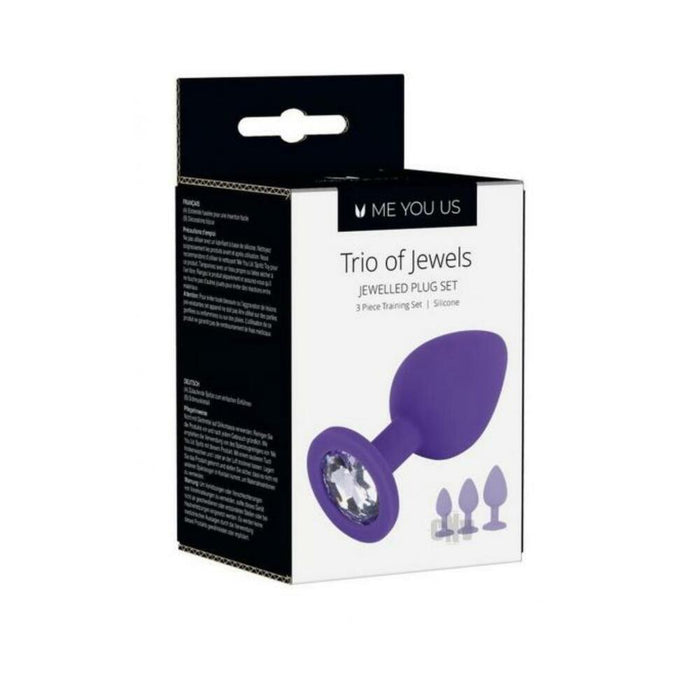 Me You Us Trio Of Jewels Purple
