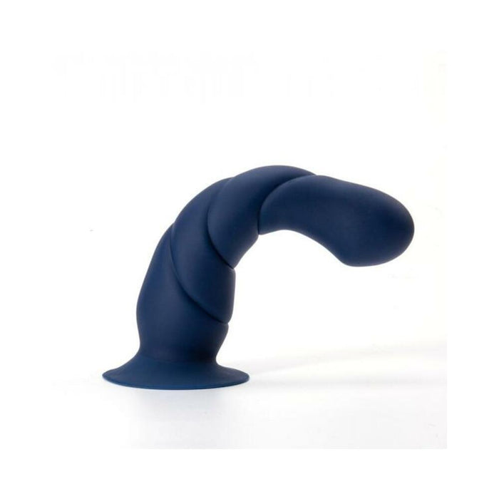 Marin 8 In Posable Silicone Dong Blue