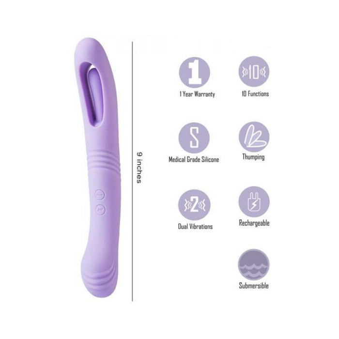 Harper 10 Function Dual Motor Thumping Vibe