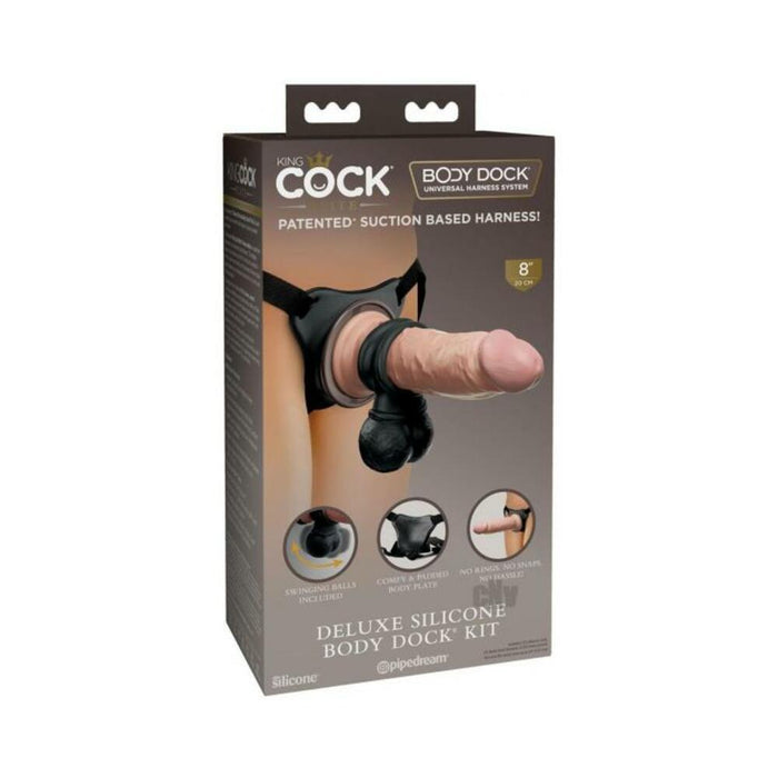 King Cock Elite Deluxe Silicone Body Dock Kit