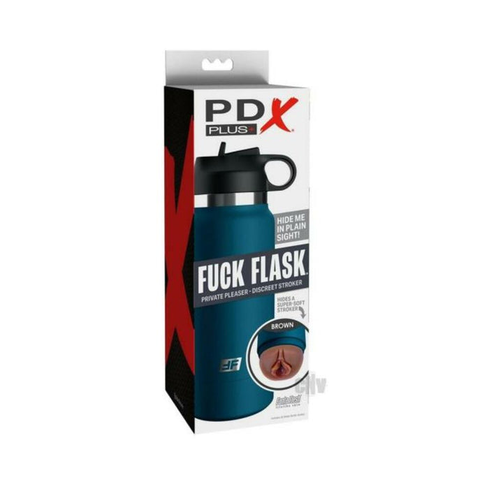 Pdx Plus Fuck Flask Private Pleaser Stroker - Brown/blue