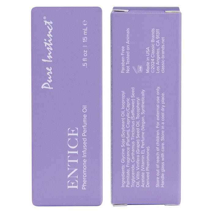 Pure Instinct Pheromone Perfume Oil Entice Dropper 15 Ml | 0.5 Fl Oz
