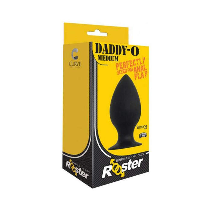 Rooster Daddy-o Medium Anal Plug Black