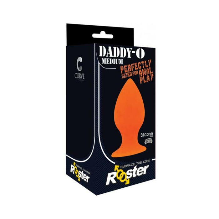 Rooster Daddy-o Medium Anal Plug Orange