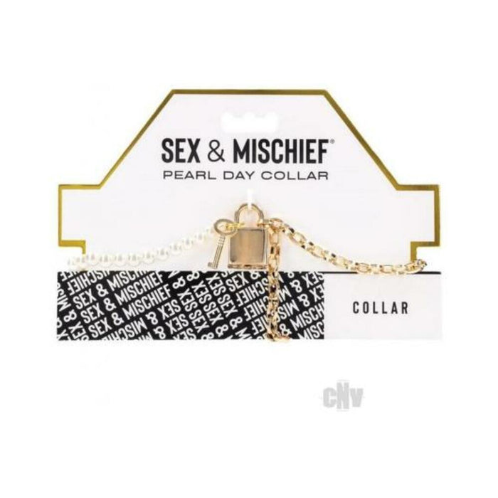 Sandm Pearl Day Collar Wht/gld