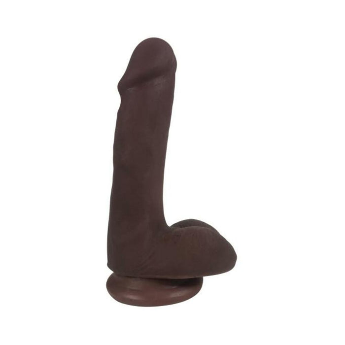 Easy Riders 6'' Slim Bioskin Dildo & Balls Chocolate