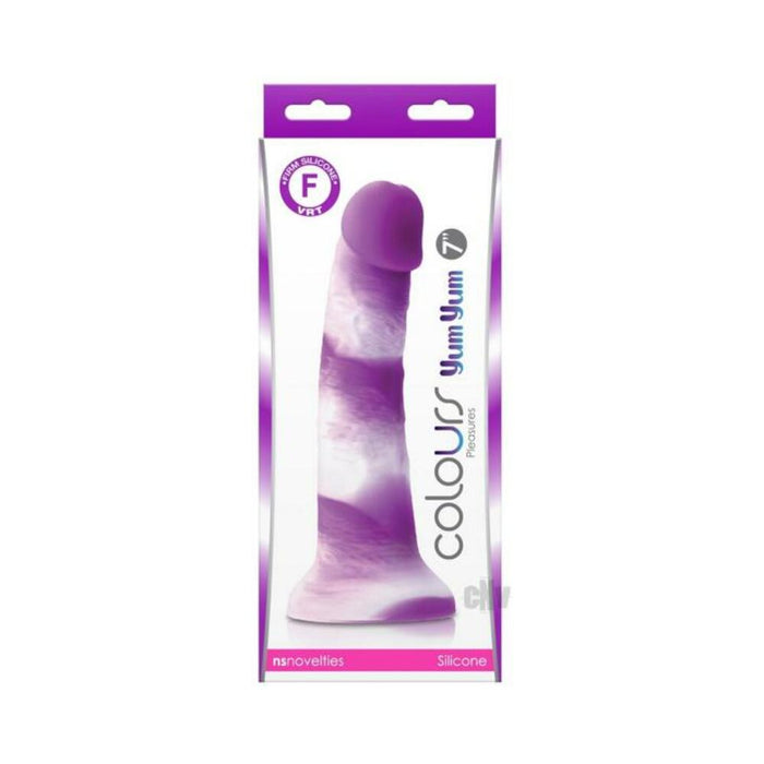 Colours Pleasures Yum Yum 7'' Dildo - Purple