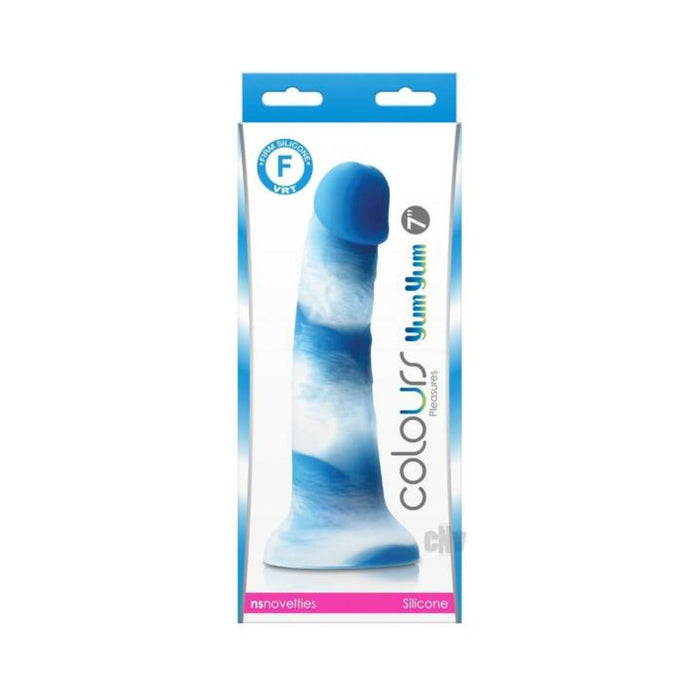 Colours Pleasures Yum Yum 7'' Dildo - Blue