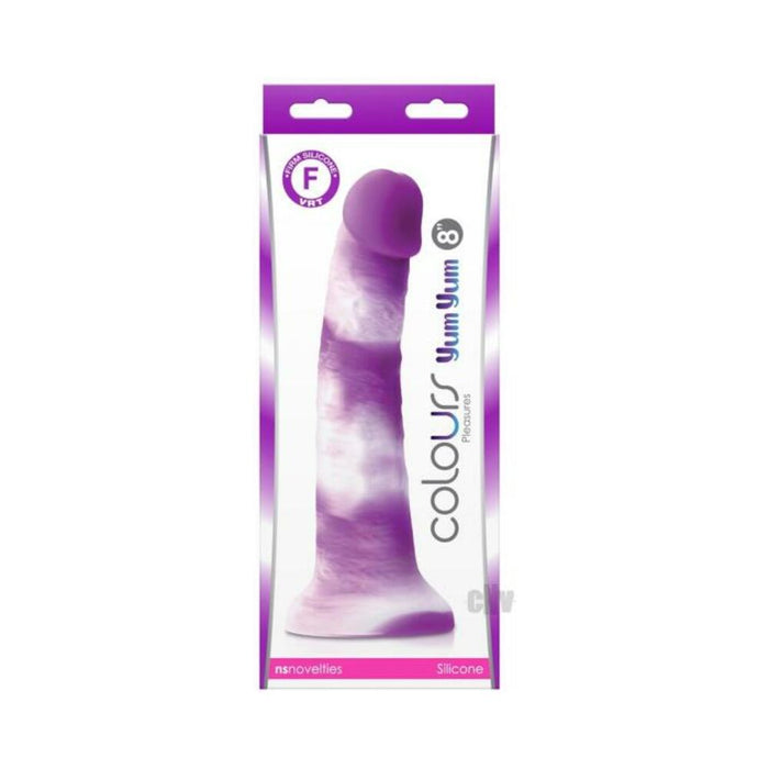Colours Pleasures Yum Yum 8'' Dildo - Purple