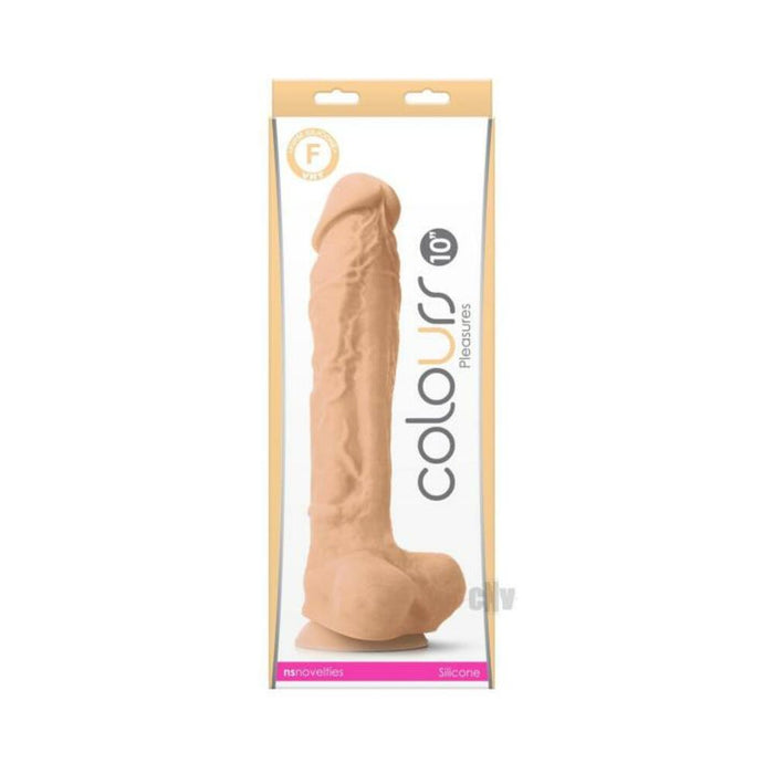 Colours Pleasures 10'' Dildo - White
