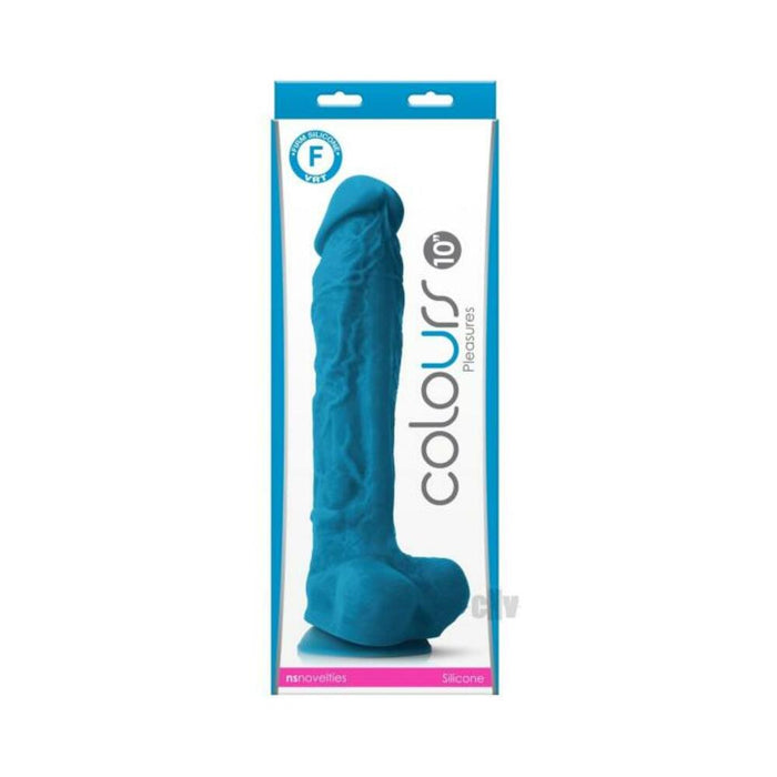 Colours Pleasures 10'' Dildo - Blue