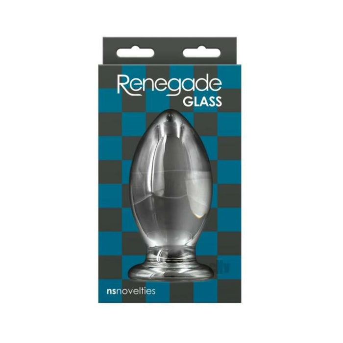 Renegade Glass Bishop Anal Plug - Clear