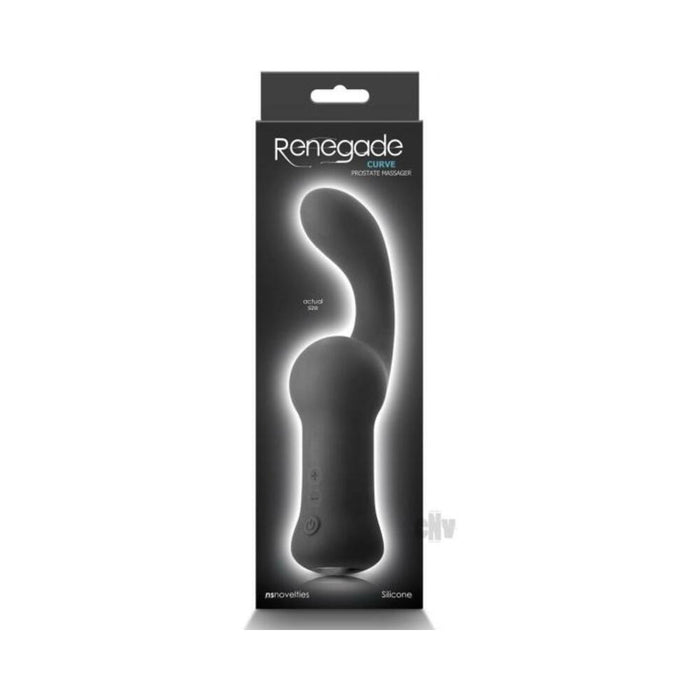 Renegade Curve Vibrating Prostate Massager Black