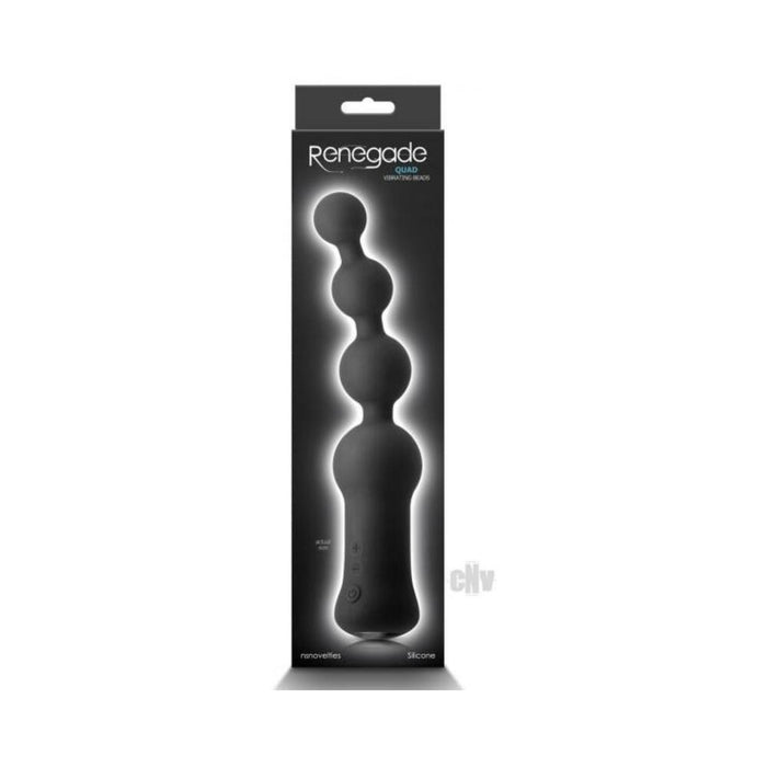 Renegade Quad Vibrating Anal Beads Black