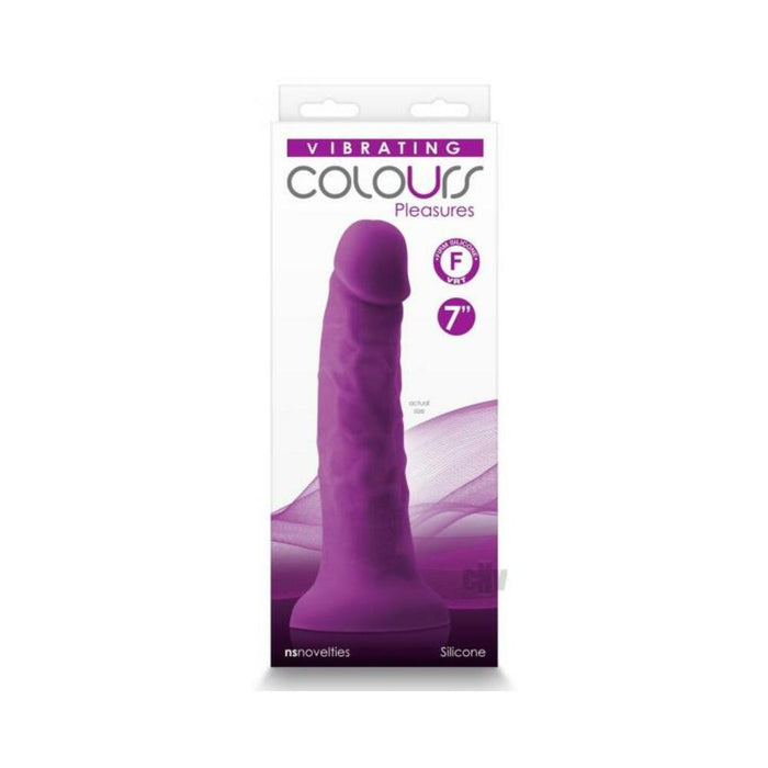 Colours Pleasures 7 In. Vibrating Dong Purple