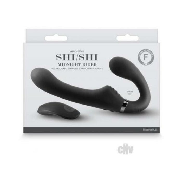 Shishi Midnight Rider Strapless Strap-on Black