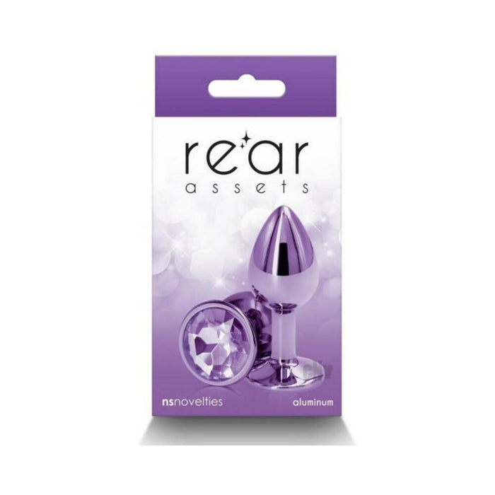 Rear Assets Metal Anal Plug Small Purple