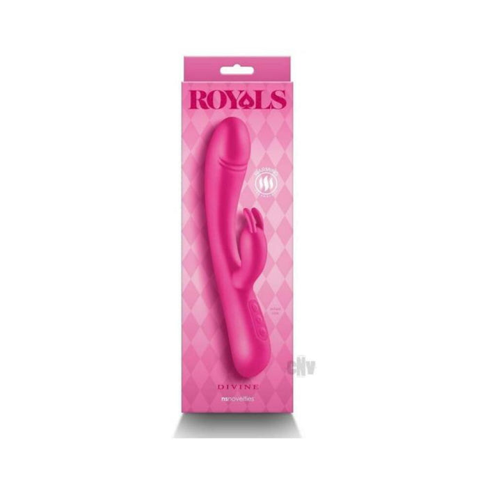 Royals Divine Warming Rabbit Vibrator Metallic Pink