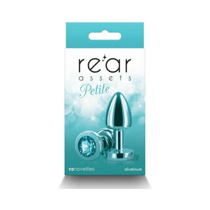 Rear Assets Petite Metal Anal Plug Teal
