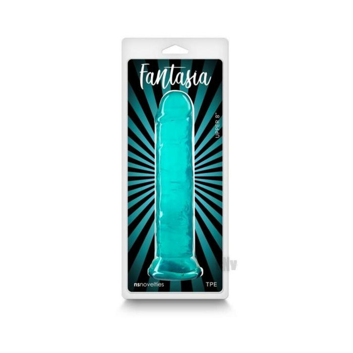 Fantasia Upper 8 In. Jelly Dildo Teal
