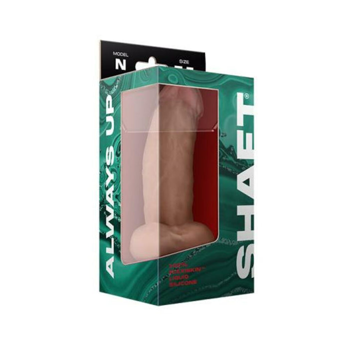 Shaft Model N Liquid Silicone Dong With Balls 7.5 In. Pine