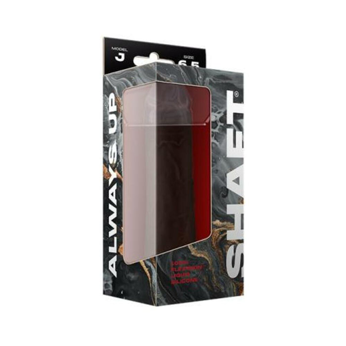 Shaft Model J Liquid Silicone Dong 6.5 In. Mahogany