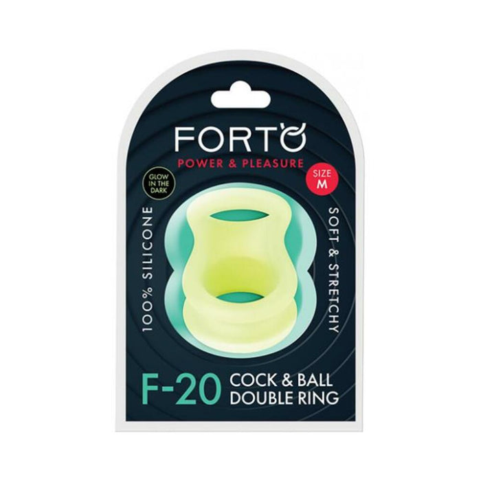 Forto F-20: Balls Stretcher Liquid Silicone 55/72 Mm Glow-in-the-dark