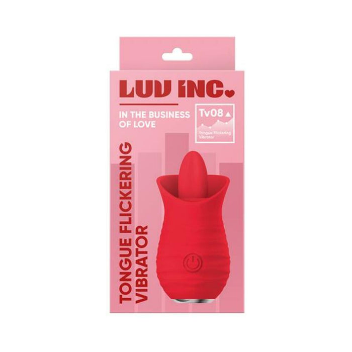 Luv Inc Tv08 Tongue Flickering Vibrator Red