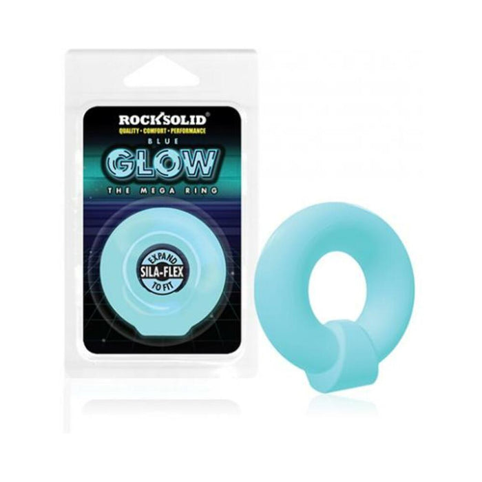 Rock Solid Sila-flex Glow-in-the-dark Mega Ring Blue