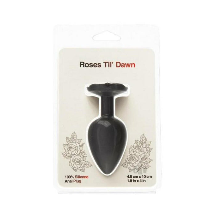 Roses Til Dawn Silicone Anal Plug Large