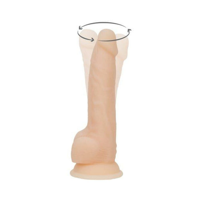 Naked Addiction Rotating & Vibrating Dong 8'' Vanilla