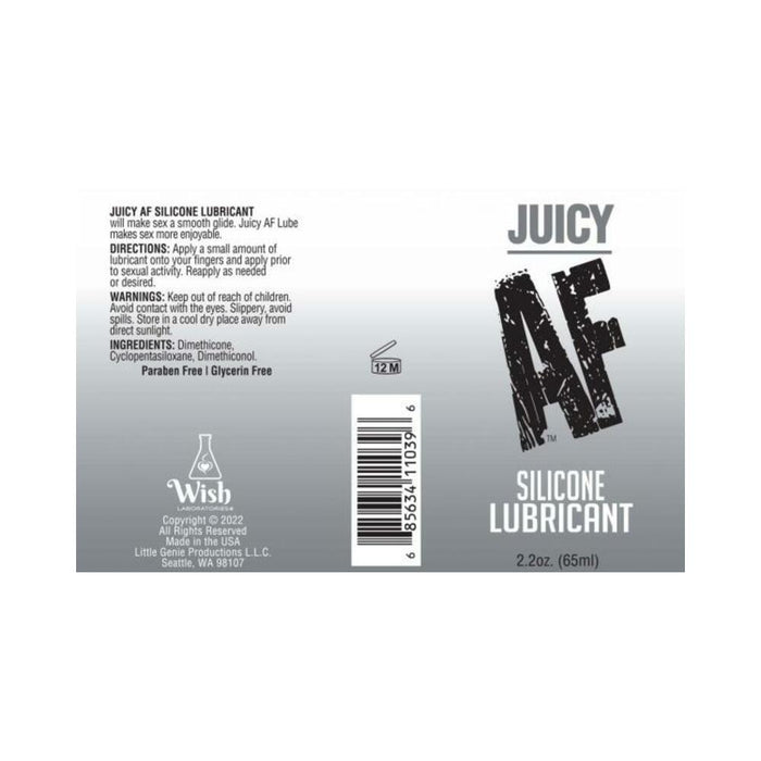Af Silicone Lube 2.2oz Bottle