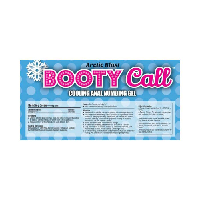 Booty Call Arctic Blast Anal Numbing & Cooling Gel