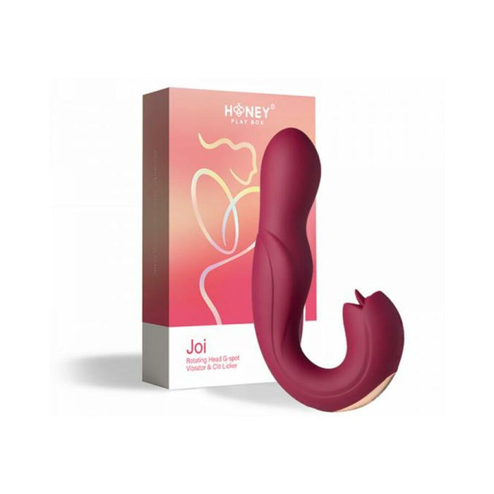 Joi Rotating Head G-spot Vibrator And Clit Licker Maroon
