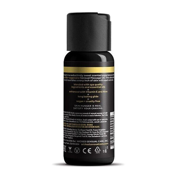 Wicked Vanilla and Sugarcane Massage Oil 4oz
